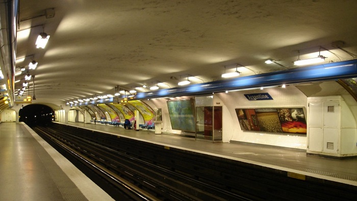 Photo d'une ligne de métro